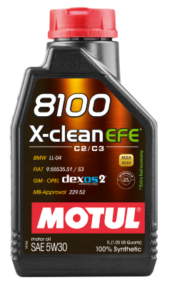 MOTUL Масло 5w30 8100 X-Clean EFE C2/C3 синт. 1л.