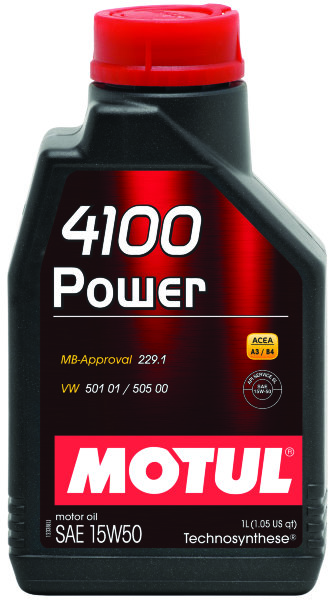 MOTUL 15w50 4100 Power Масло моторное A3/B3,SL/CF 1л.