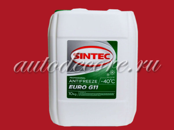SINTEC Антифриз EURO G11 зелёный -40 10кг.