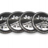 Наклейки Jeep black 4x4 D-65 мм алюминий сфера