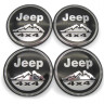 Наклейки Jeep black 4x4 D-65 мм алюминий сфера
