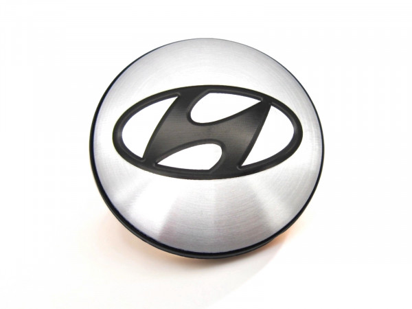 Колпачок для диска Hyundai silver/black logo (62/55/10)