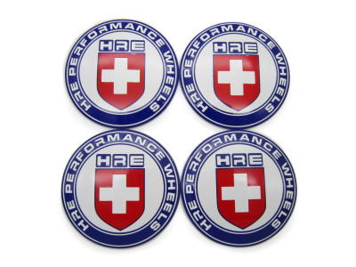 Наклейки HRE Performance Wheels blue/white D-60 мм алюминий сфера