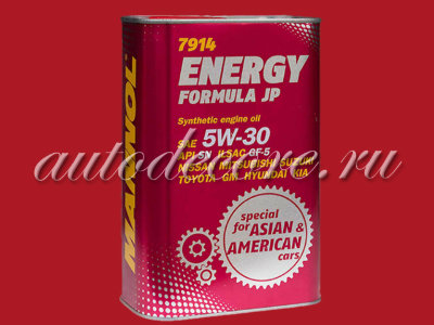 MANNOL  Масло ENERGY FORMULA JP  SAE 5W30 синт.  SN  4л  металл