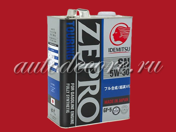 IDEMITSU ZEPRO TOURING Масло 5w30 SN/GF-5 синт. 4л. Япония ж/б