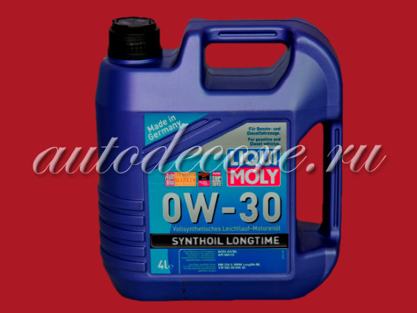 Liqui Moly  Масло Synthoil Longtime 0W30 A3 B4 SL/SF синт. 4л.