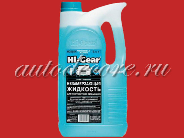Hi-Gear Незамерзающая жидкость для омывателя -25 синяя 4л