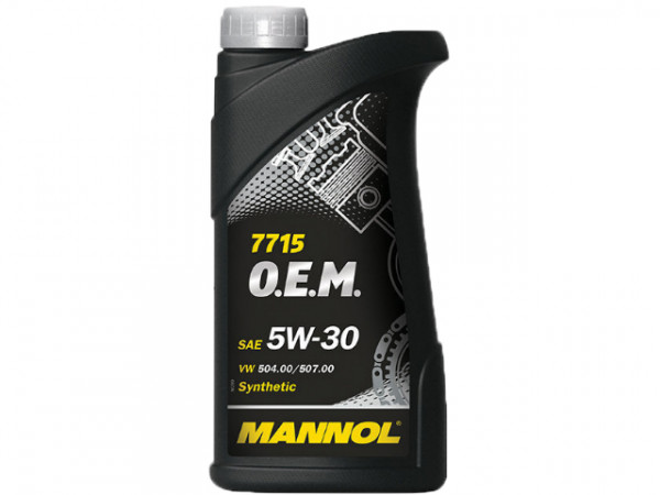 MANNOL 7715 Масло моторное O.E.M. For VW AUDI SKODA  5W-30 синт. 1л. 