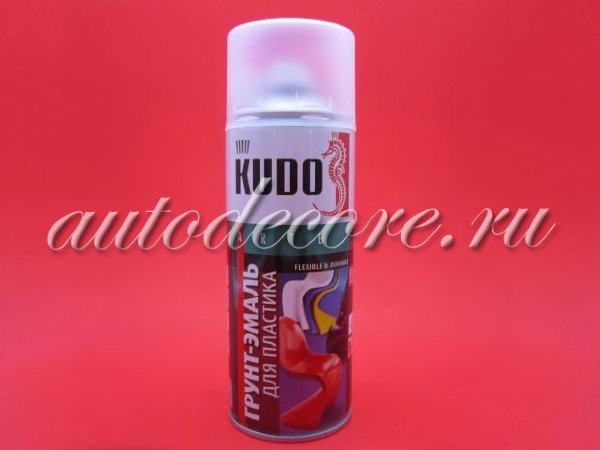 KUDO Грунт-эмаль для пластика графит 520 мл.