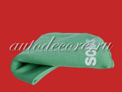 SONAX Салфетка из микрофибры для стекол и пластика (зеленая) 40х40 см 1шт.