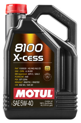 MOTUL  Масло 5w40 8100 X-Cess A3/B4, SL/CF масло моторное синт. 4л.