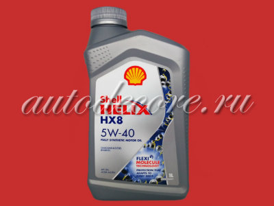 SHELL  Масло Helix 5W40 HX-8 SN/CF синтетика серый 1л.