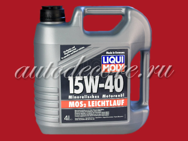 Liqui Moly MoS2 Leichtlauf 15W40 Масло моторное SH/CF 4л.