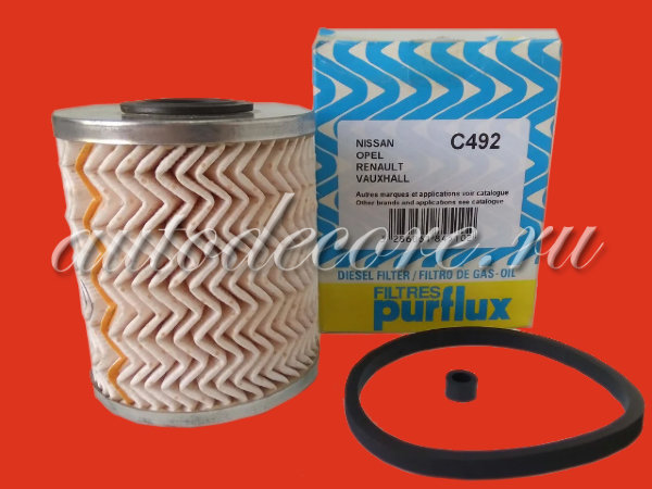 PURFLUX C492 Фильтр топливный (STELLOX 2100797SX)  (SC 7400)