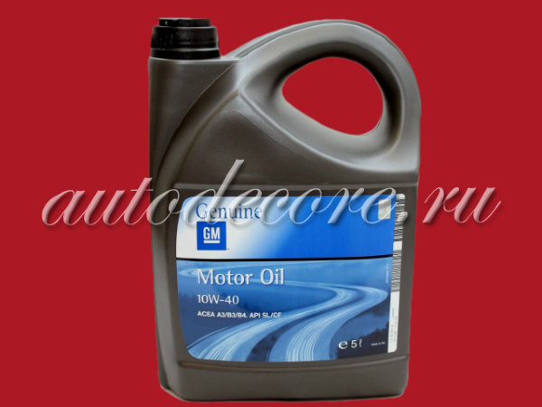 GM Motor Oil 10W40 Масло моторное SL/SF A3 B4 5л.