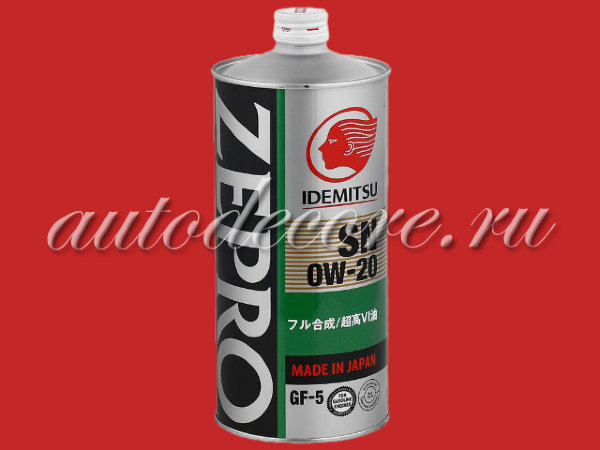 IDEMITSU ZEPRO ECO MEDALIST Масло 0w20 SN/GF-5 синт. 1л. Япония ж/б