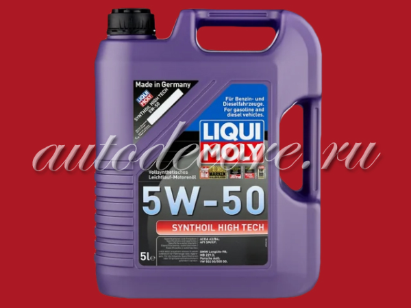 Liqui Moly  Масло Synthoil High tech SAE 5W50 синт. SM/CF 5л.
