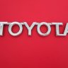 Эмблема (надпись) Toyota (хром) 115х21 мм