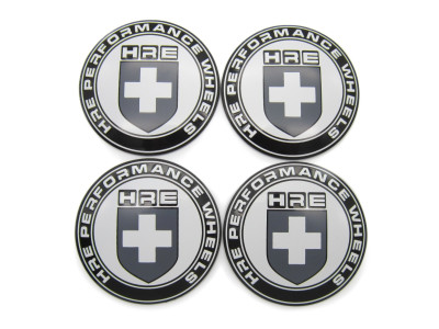 Наклейки HRE Performance Wheels монохром D-45 мм алюминий