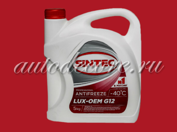 SINTEC Антифриз LUX-OEM G12 красный -40  5кг.