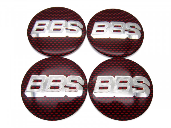Наклейки BBS carbon red D-56 мм алюминий сфера