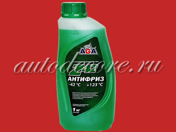 AGA Антифриз, готовый к применению, зеленый, -42С 1 кг