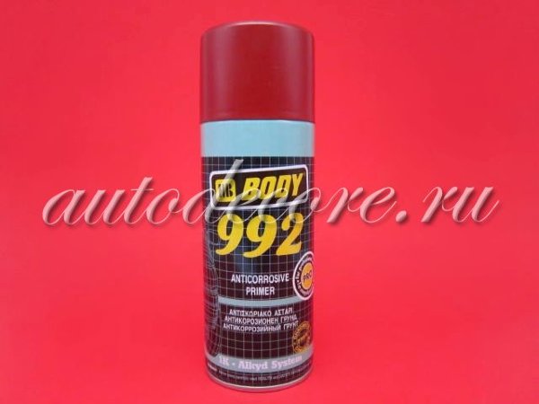 BODY 992 Антикоррозийный грунт красный аэр. 0,4л.