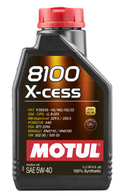 MOTUL  Масло 5w40 8100 X-Cess A3/B4, SL/CF масло моторное синт. 1л.