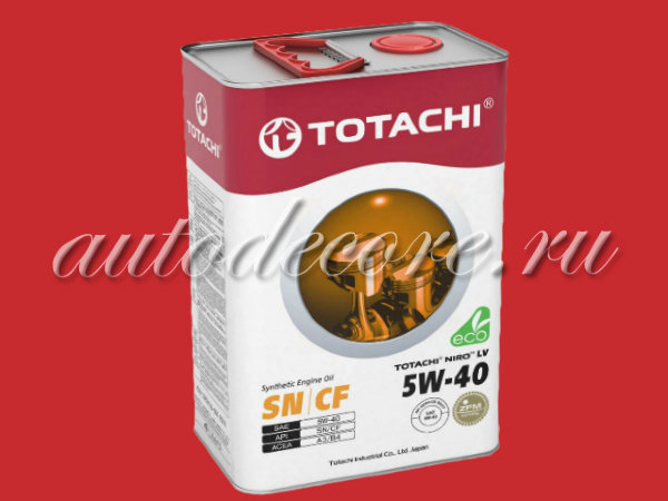 TOTACHI   Масло NIRO  LV  5w40 синт. SN/CF  4л. Россия