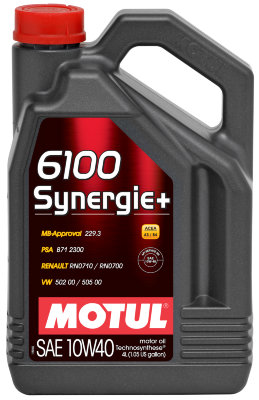 MOTUL 6100+Synergie 10w40 Масло моторное SL/CF 4л.
