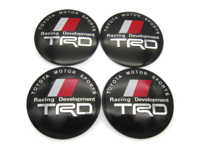 Наклейки TRD black D-45 мм алюминий