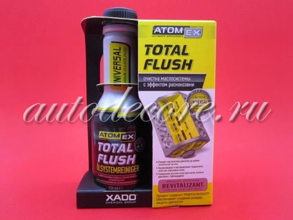 XADO ATOMEX Total Flush Промывка маслосистемы с эффектом раскоксовки 250 мл